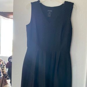 Black textured dress